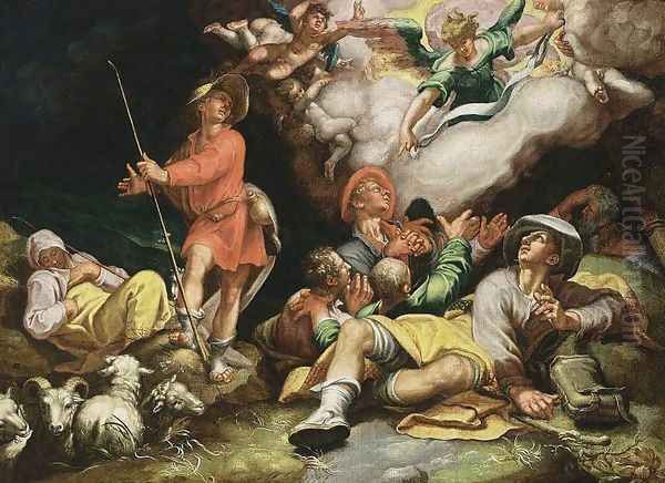 Adoration of the Shepherds c. 1600 Oil Painting by Abraham Bloemaert