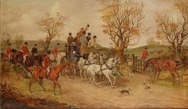 Passing The Hunt Oil Painting by Herny Jr Alken