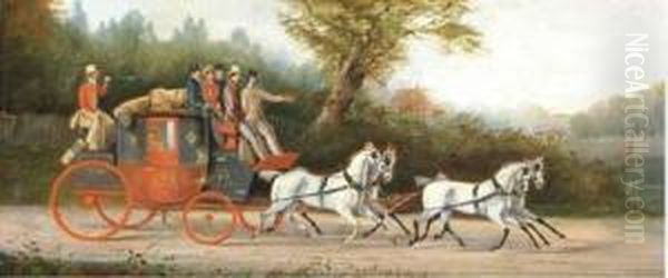 The York To London Royal Mail Coach Oil Painting by Henry Thomas Alken