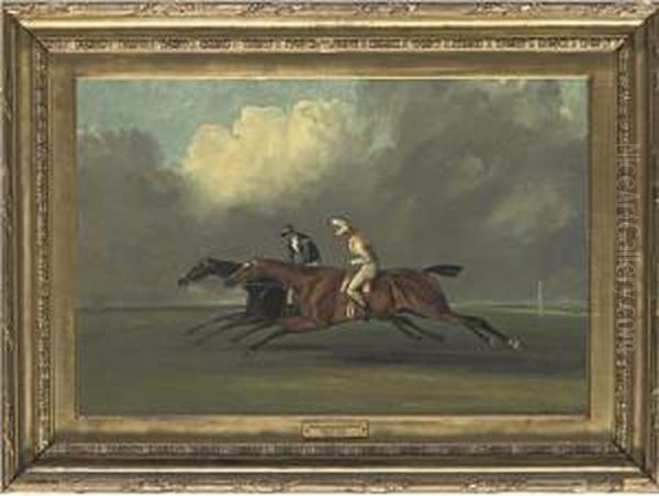 A Match Race Between Hambeltonian And Diamond Oil Painting by Henry Thomas Alken