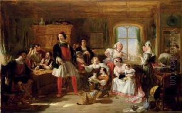 Dick Whittington And His Cat Oil Painting by Sir William Allan