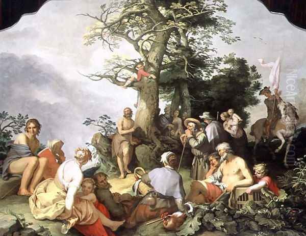 St. John the Baptist preaching Oil Painting by Abraham Bloemaert