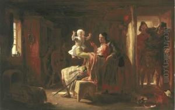 The Stolen Child Recovered Oil Painting by Sir William Allan