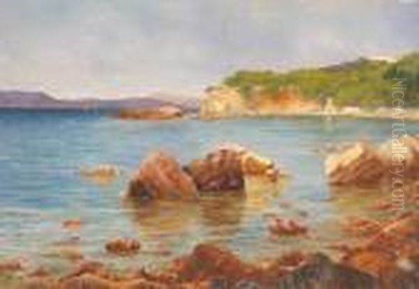 Costiera Ligure Oil Painting by Silvio Allason