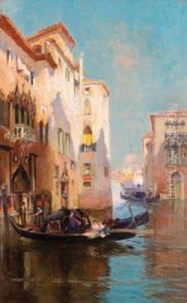 Vue De Venise Oil Painting by Raymond Allegre