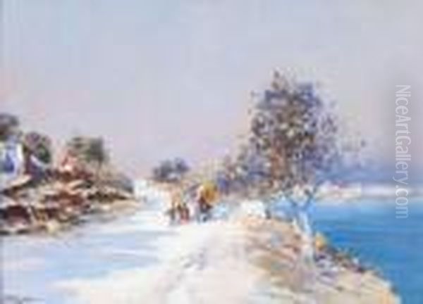 Les Martigues Oil Painting by Raymond Allegre