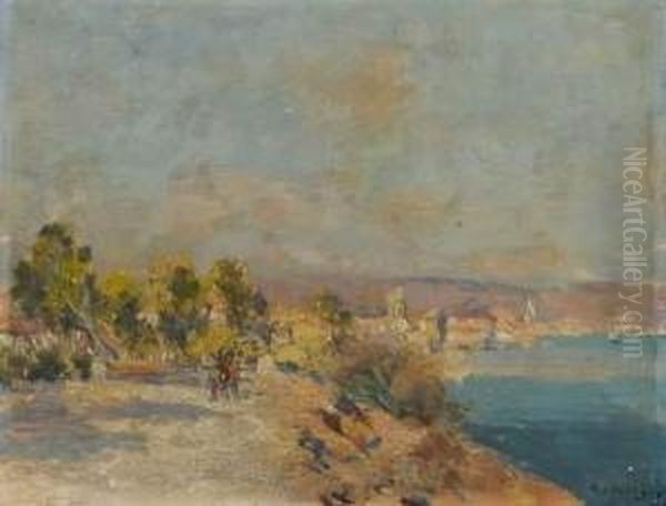 Les Martigues. Oil Painting by Raymond Allegre