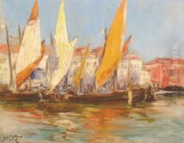 Venise Oil Painting by Raymond Allegre