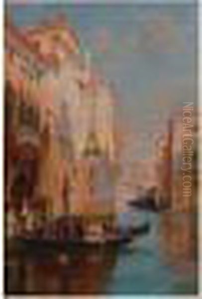 Vue De Venise Oil Painting by Raymond Allegre