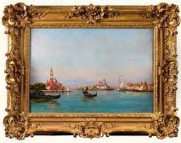 Le Lido A Venise Oil Painting by Raymond Allegre