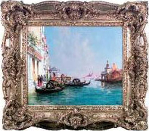 Vue De Venise Oil Painting by Raymond Allegre