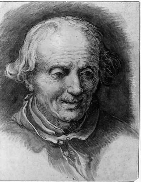 The Head of an old Man Oil Painting by Abraham Bloemaert