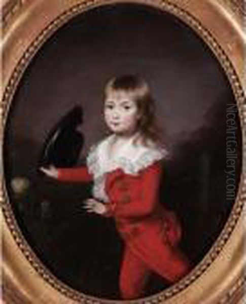 Portrait Of A Young Boy Oil Painting by Francis Alleyne