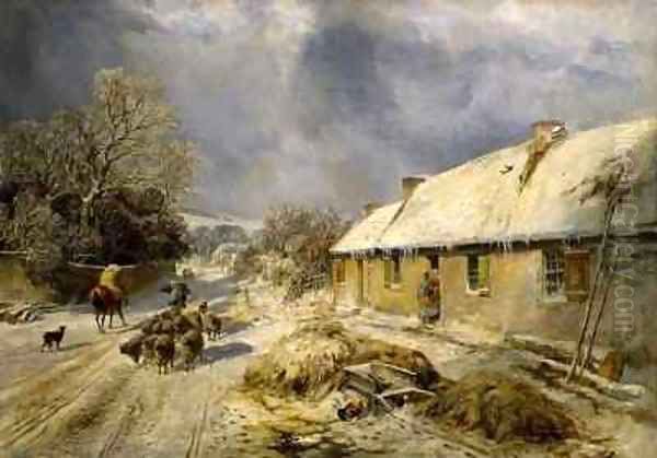 Burns's Cottage, Alloway Oil Painting by Samuel Bough