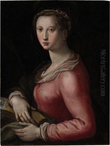 Saint Catherine Oil Painting by Alessandro Allori