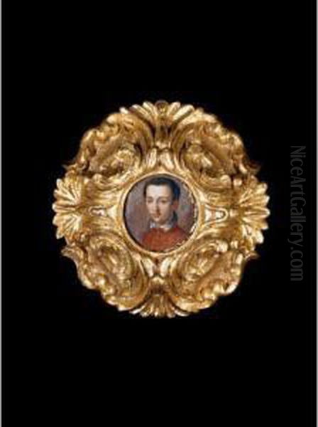 Portrait Of Francesco I De' Medici, Head And Shoulders Oil Painting by Alessandro Allori