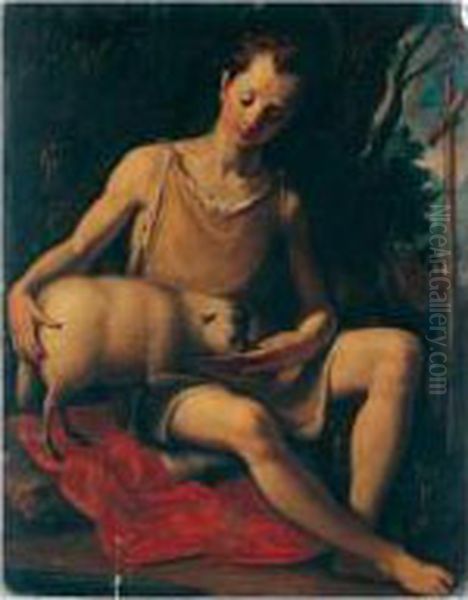 Saint John The Baptist Oil Painting by Alessandro Allori