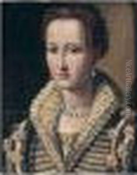 Portrait Of A Noblewoman Oil Painting by Alessandro Allori