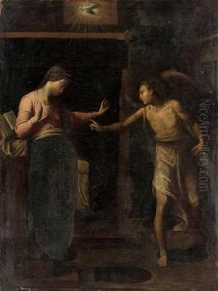 The Annunciation Oil Painting by Cristofano Allori