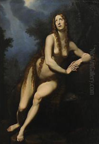 Maddalena Penitente Oil Painting by Cristofano Allori