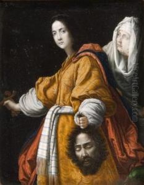 Judith With The Head Of Holofernes Oil Painting by Cristofano Allori