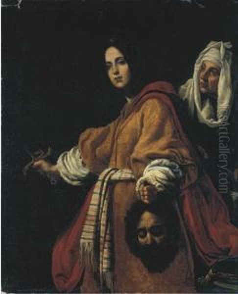 Giuditta Con La Testa Di Oloferne Oil Painting by Cristofano Allori