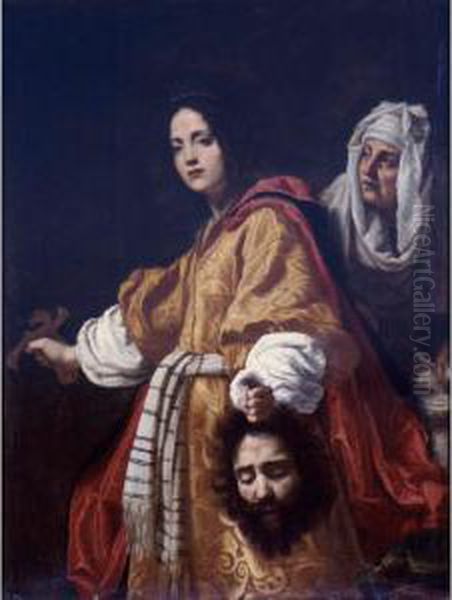 Judith Holding The Head Of Holofernes Oil Painting by Cristofano Allori