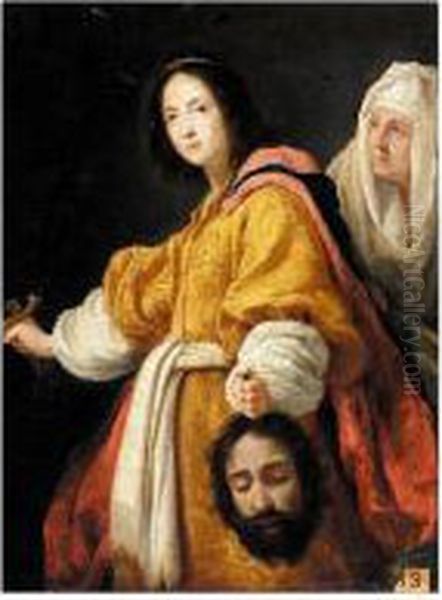 Judith With The Head Of Holofernes Oil Painting by Cristofano Allori