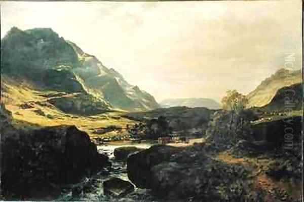 In Glen Massan Oil Painting by Samuel Bough