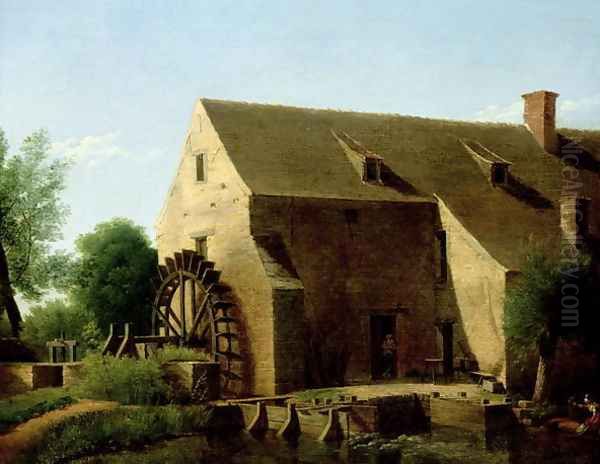 A Mill, 1800-06 Oil Painting by Jean-Victor Bertin