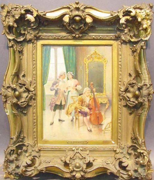 The Music Recital Oil Painting by Alonso Perez