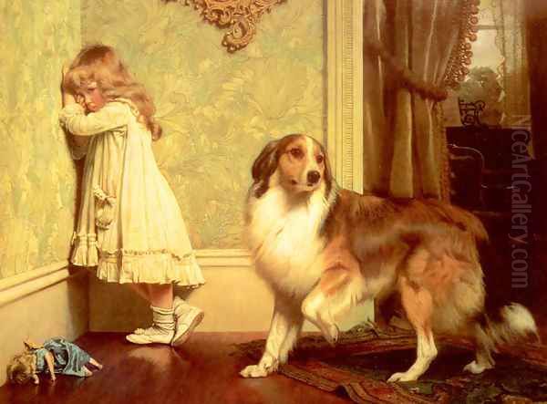 A Special Pleader Oil Painting by Charles Burton Barber