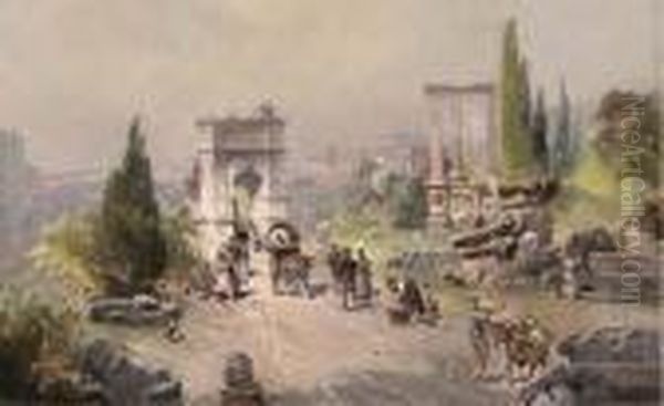 Forum Romanum Oil Painting by Robert Alott