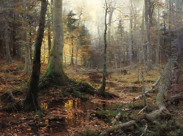 Fallen Monarchs (1886) Oil Painting by William Bliss Baker