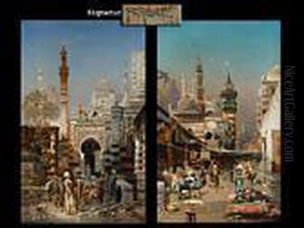 Orientalische Stadtansichten Oil Painting by Robert Alott