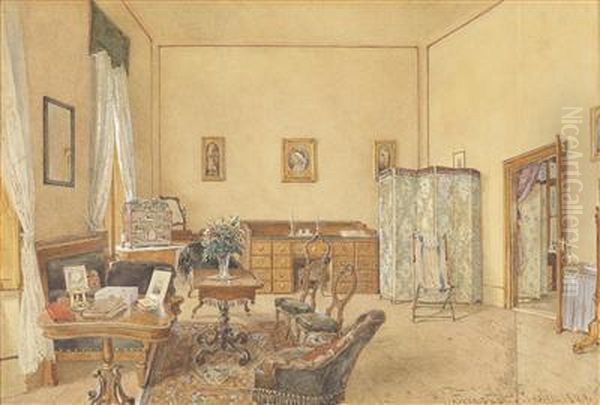 An Interior Scene With A Bird