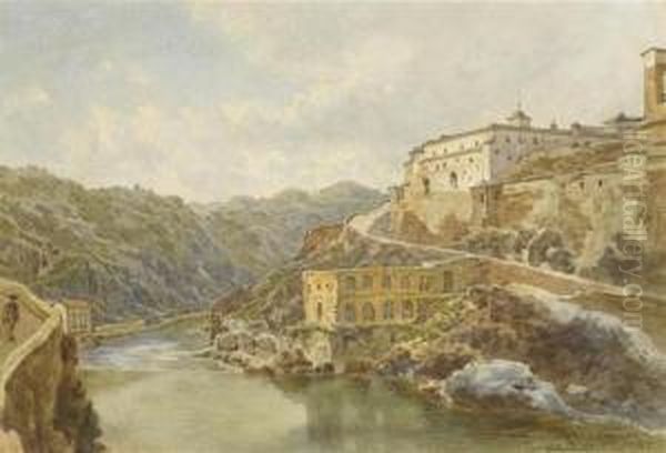 View Of Toledo Oil Painting by Franz Alt