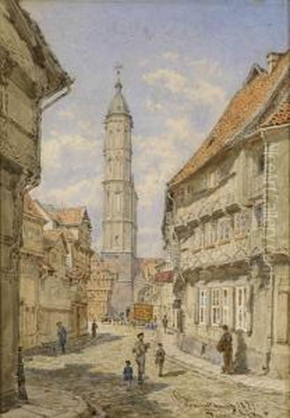 Partie Inbraunschweig Oil Painting by Franz Alt