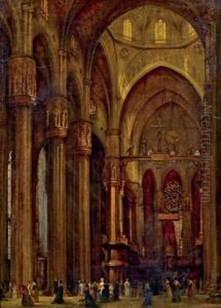 Kircheninneres Oil Painting by Franz Alt