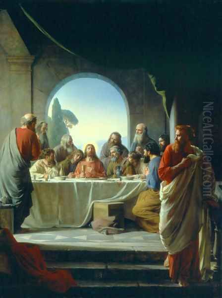 The Last Supper Oil Painting by Carl Heinrich Bloch