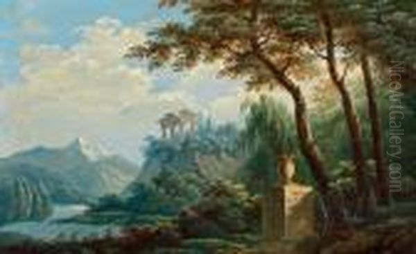 Eine Arkadische Landschaft Oil Painting by Jacob Alt