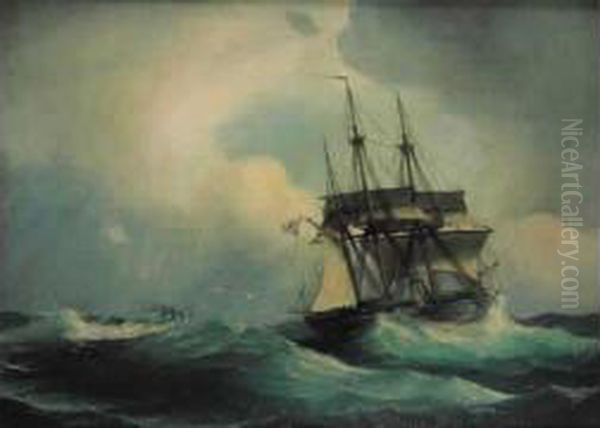 Marine Oil Painting by Ioannis (Jean H.) Altamura