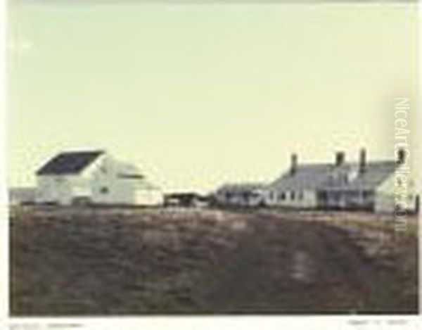 Farm On Naushon Island Oil Painting by Archer Robert Altermatt