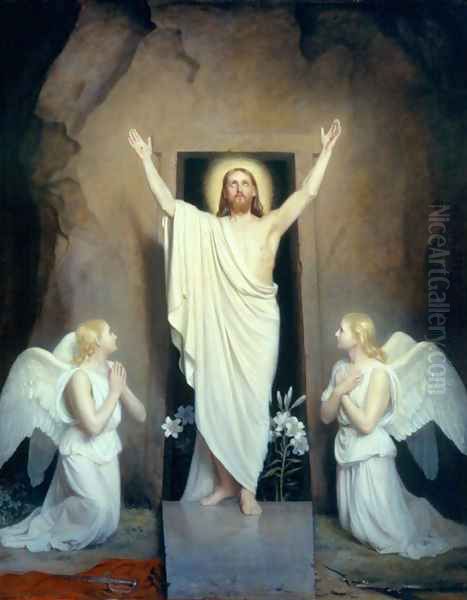 The Resurrection I Oil Painting by Carl Heinrich Bloch