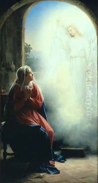 The Annunciation Oil Painting by Carl Heinrich Bloch