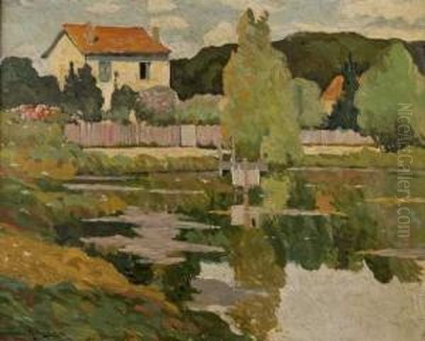 Fenetre Ouverte Sur L'eau Oil Painting by Alexander Altmann