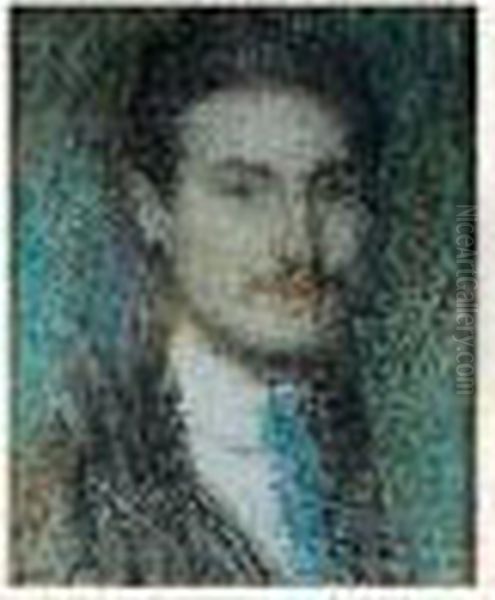 Portrait D'homme Oil Painting by Edmond Aman-Jean