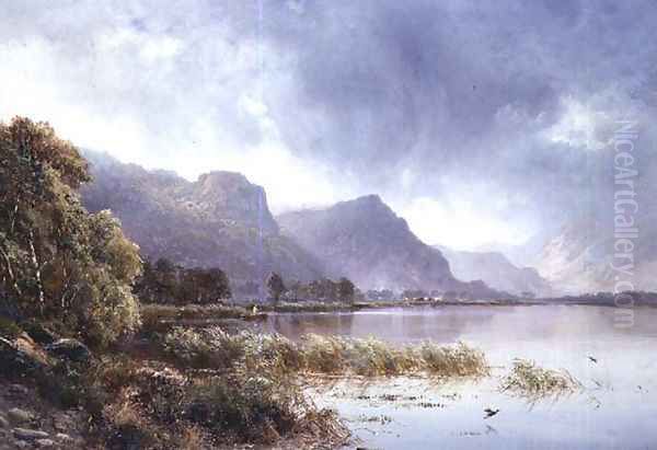 Lodore, Derwentwater Oil Painting by Alfred de Breanski