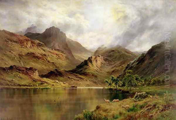 Banks of Arrochar Oil Painting by Alfred de Breanski