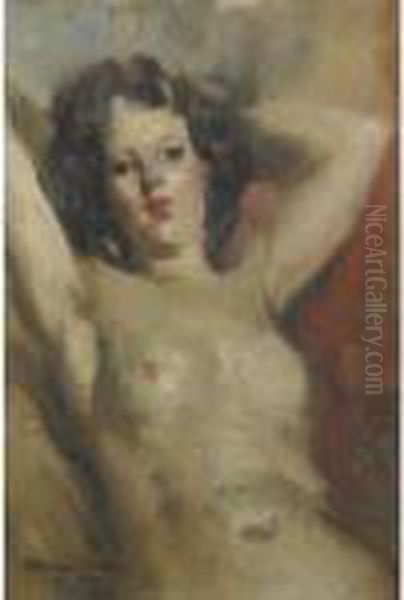 Nudo Di Donna Oil Painting by Giuseppe Amisani